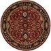 Mark&Day Area Rugs 8ft Round Hardisty Traditional Burgundy Area Rug (8 Round)