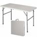 4 ft. Picnic Folding Portable Dining Table - Off White