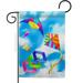 Blue Sky Kites Summertime Fun & Sun 13 x 18.5 in. Double-Sided Decorative Vertical Garden Flags for House Decoration Banner Yard Gift