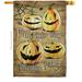 28 x 40 in. Halloween Pumpkin Patch House Flag with Fall Double-Sided Decorative Vertical Flags Decoration Banner Garden Yard Gift