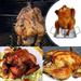 Ikohbadg Perforated Stainless Steel Turkey Chicken Poultry Deep Frying Rack for Deep Fry Pot Grill BBQ