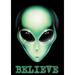 Toland Home Garden Believe Alien UAP UFO Flag Double Sided 12x18 Inch