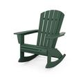 POLYWOOD Nautical Curveback Adirondack Rocking Chair in Green