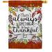 28 x 40 in. Always Something Thankful House Flag with Fall Harvest & Autumn Double-Sided Decorative Vertical Flags Decoration Banner Garden Yard Gift