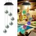 Wind Chimes Home Decoration Solar Mosaics Wind Chime Light Colorful Gradient Outdoor Garden Light