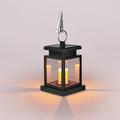 Ozmmyan Solar Outdoor Lights Upgraded Lantern Flickering Flame Outdoor Water-repellent Hanging Lanterns Decorative Solar Powered Outdoor Lighting LED Flame Security Up to 50% off