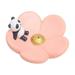 Resin Handmade Cherry Blossom Incense Stick Holder Animal Incense Stick Holder Mini Cute Animal Statue Home Incense Burner for Home Office Decor- Pink