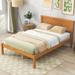 Harper & Bright Designs Wood Platform Bed with Headboard