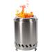 Stainless Steel Tabletop Smokeless Fire Pit - 8" H x 5.5" Diameter