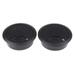 (Black) 50mm Computer Desk Grommet Table Cap Cover Hole Outlet Wire Cable Plastic