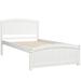 Modern Simple Wood Platform Bed Frame with Headboard, Footboard and Wood Slat Support for Bedroom No Box Spring Needed