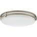 16 in. Round Nickel 4000 CCT Lithonia Lighting FMSATL 16 20840 BN M4 LED Saturn Flush Mount