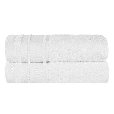 2 Pcs Ultra Plush Zero Twist Cotton Bath Sheet Set