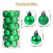 24Pcs 1.5" Christmas Balls Ornaments Shatterproof Hanging Balls Set