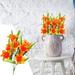 Hxoliqit Lily Flower Artificial Flower Potted Decoration Wedding Decoration Dry Flower Decoration Artificial Artificial Artificial Flower Artificial Flowers Artificial Plants & Flowers Home Decor