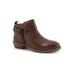 Wide Width Women's Reade Bootie by SoftWalk in Dark Brown (Size 8 W)