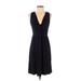 J.Crew Casual Dress - A-Line: Black Solid Dresses - Women's Size Small