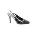 Tommy Hilfiger Heels: Pumps Stilleto Cocktail Party Black Print Shoes - Women's Size 10 - Almond Toe