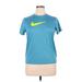 Nike Active T-Shirt: Blue Activewear - Women's Size X-Large