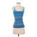 Alo Active Tank Top: Blue Activewear - Women's Size X-Small