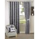 BQC Eyelet Crushed Velvet Curtains for Living Room Bedroom Kitchen Fully Lined Ring Top Pair of Decorative Santiago Drapes ([W 66'' x L 90'' (168 x 228 Cm)], Silver)