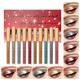 5 Pcs Liquid Eyeshadow Glitter - 10Pcs Liquid Glitter Eyeshadow Eyeliner Set,Bling Under Eye Shadow, Long Lasting Quick-Drying Sparkling Eye Shadow Makeup Kits for Women Puzzlegame