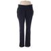 Lands' End Casual Pants - High Rise Boot Cut Boot Cut: Blue Bottoms - Women's Size Large