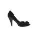 Rocket Dog Heels: D'Orsay Stilleto Cocktail Party Black Solid Shoes - Women's Size 9 - Peep Toe