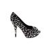 Nina Heels: Pumps Stiletto Boho Chic Black Shoes - Women's Size 7 1/2 - Peep Toe