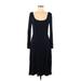 Banana Republic Casual Dress - Sweater Dress: Black Dresses - Women's Size Medium