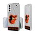 Baltimore Orioles Endzone Design Galaxy Clear Phone Case