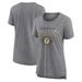 Women's Fanatics Branded Heather Gray Vegas Golden Knights 2024 NHL Winter Classic Distressed Tri-Blend T-Shirt