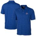 Men's Cutter & Buck Royal Texas Rangers 2023 World Series Champions Big Tall Advantage Tri-Blend Space Dye Polo