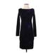 Elie Tahari Casual Dress - Sheath: Black Solid Dresses - Women's Size X-Small