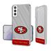 San Francisco 49ers Personalized Endzone Plus Design Galaxy Clear Phone Case