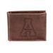 Brown Appalachian State Mountaineers Bi-Fold Leather Wallet