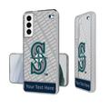 Seattle Mariners Endzone Design Galaxy Clear Phone Case