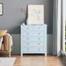 Red Barrel Studio® 6 - Drawer Accent Chest Wood in Gray/Blue | 38.78 H x 33.86 W x 17.71 D in | Wayfair 6F0C9D69B0314CD68E1F88EF82534EB8