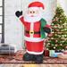 The Holiday Aisle® 6.4FT Lighted Inflatable Santa Claus in Red | 76.8 H x 47.2 W x 35.4 D in | Wayfair DE7584EB21C74149AFB88BF97DF94695