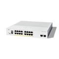 Cisco Catalyst 1300-16P-2G-Managed-Switch, 16-Port-GE, PoE, 2 x 1-GE-SFP, eingeschränkter Lebenszeitschutz (C1300-16P-2G)