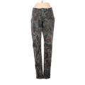 Hudson Jeans Jeans - Mid/Reg Rise Skinny Leg Denim: Green Bottoms - Women's Size 27 - Dark Wash