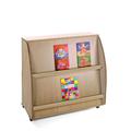 Mobeduc 600902HRS18 Doble Side Bücherwagen, 90 x 96 x 53 cm, Holz, Beech