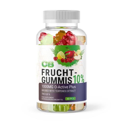 CB Fruchtgummis mit 1000mg O-Active Plus 60 St Fruchtgummi