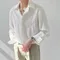 Camicia a maniche lunghe bianca albicocca nera camicia da uomo moda sociale camicia da uomo coreana