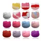 10pcs Tie-dye Pink Colorful Cartoon Animal Kitty Silicone Beads Focal Baby Teething Cat Loose Balls