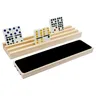 Set di Rack Domino in legno da 1 pz/4 pezzi Rack di stoccaggio per vassoio Domino-Domino non