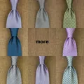 Geometrical Stripes Checked Floral Polka Dots Multicolor Mens Ties Neckties 100% Silk Elegant