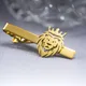 Trendy Crown Lion Tie Clip Stainless Steel Men Animal Hip Hop Party Accessories Business Suit Tie