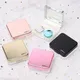1PC Contact Lens Case Square Travel Portable Solid Color Lens Case with Mirror Flip Top Easy Carry
