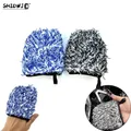 Car Wash Gloves Soft Microfiber Double-sided Wheel Detailer Wash Glove Car Wash Tool Accessry High